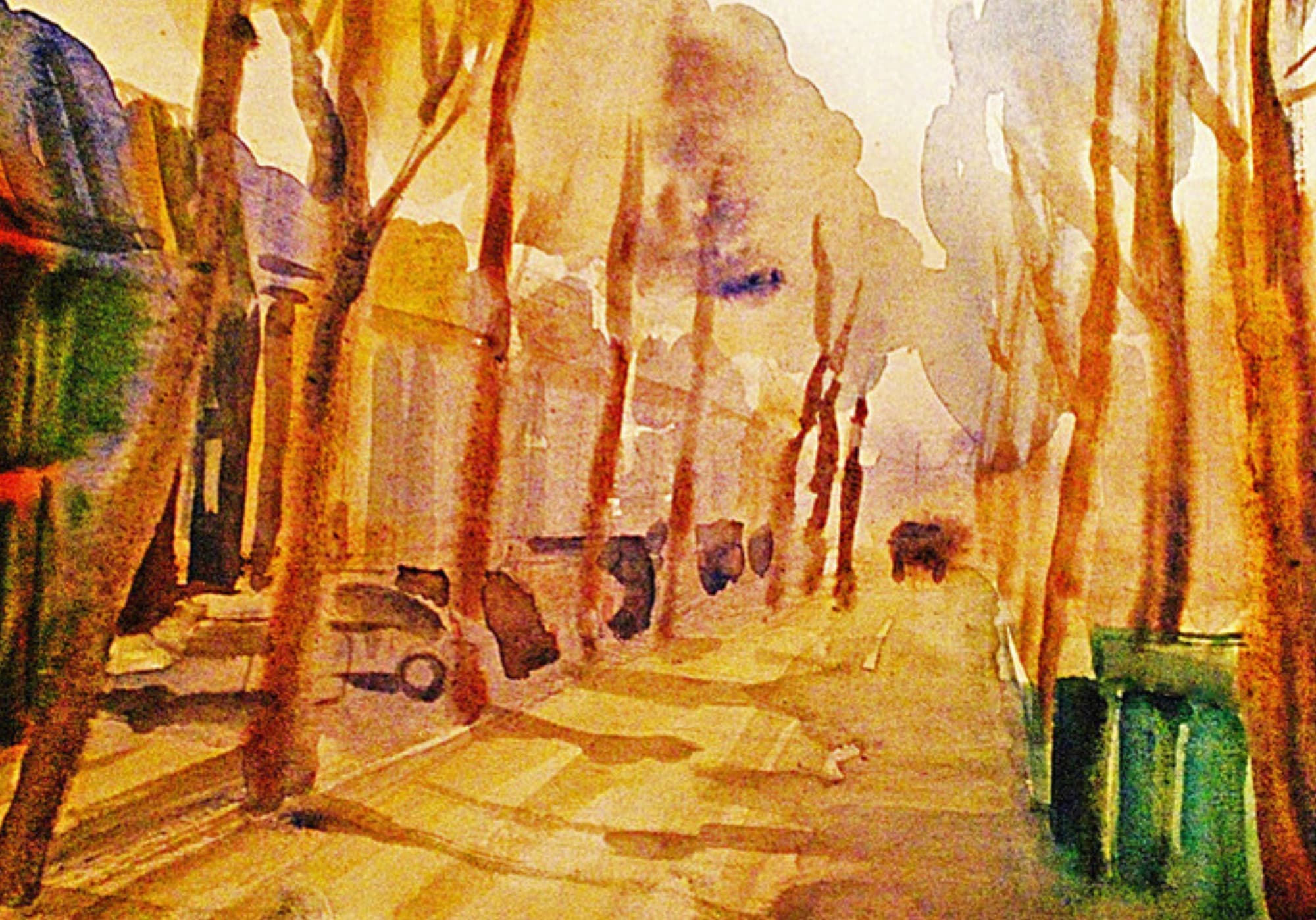 Artwork: A Street in Valenciennes, France, 2010